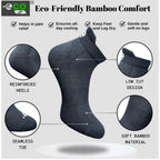 Generic 4_Pair Set Unisex Casual Bamboo Cotton Printed Ankle Length Socks (Multicolor)