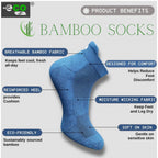 Generic 4_Pair Set Unisex Casual Bamboo Cotton Printed Ankle Length Socks (Multicolor)