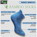 Generic 4_Pair Set Unisex Casual Bamboo Cotton Printed Ankle Length Socks (Multicolor)