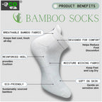 Generic 4_Pair Set Unisex Casual Bamboo Cotton Printed Ankle Length Socks (Multicolor)