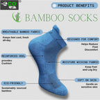 Generic 4_Pair Set Unisex Casual Bamboo Cotton Printed Ankle Length Socks (Multicolor)