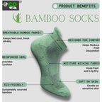 Generic 4_Pair Set Unisex Casual Bamboo Cotton Printed Ankle Length Socks (Multicolor)