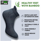 Generic 4_Pair Set Unisex Casual Bamboo Cotton Printed Ankle Length Socks (Multicolor)