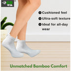 Generic 4_Pair Set Unisex Casual Bamboo Cotton Printed Ankle Length Socks (Multicolor)