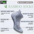 Generic 4_Pair Set Unisex Casual Bamboo Cotton Printed Ankle Length Socks (Multicolor)
