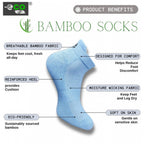 Generic 4_Pair Set Unisex Casual Bamboo Cotton Printed Ankle Length Socks (Multicolor)