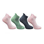 Generic 4_Pair Set Unisex Casual Bamboo Cotton Printed Ankle Length Socks (Multicolor)
