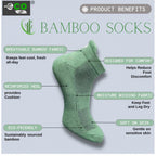 Generic 4_Pair Set Unisex Casual Bamboo Cotton Printed Ankle Length Socks (Multicolor)