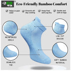 Generic 4_Pair Set Unisex Casual Bamboo Cotton Printed Ankle Length Socks (Multicolor)