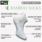 Generic 4_Pair Set Unisex Casual Bamboo Cotton Printed Ankle Length Socks (Multicolor)