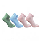 Generic 4_Pair Set Unisex Casual Bamboo Cotton Printed Ankle Length Socks (Multicolor)