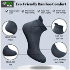 Generic 4_Pair Set Unisex Casual Bamboo Cotton Printed Ankle Length Socks (Multicolor)