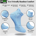 Generic 4_Pair Set Unisex Casual Bamboo Cotton Printed Ankle Length Socks (Multicolor)