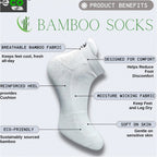 Generic 4_Pair Set Unisex Casual Bamboo Cotton Printed Ankle Length Socks (Multicolor)