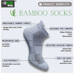 Generic 4_Pair Set Unisex Casual Bamboo Cotton Printed Ankle Length Socks (Multicolor)