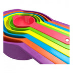 Generic Pack of 4_Colorful Measuring Cup Spoon Set Stackable Kitchen Measuring Cups (Color: Assorted )
