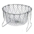 Generic Foldable Chef Basket – Multi-Function Strainer And Steamer (Color: Assorted )