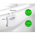 Generic Pack of 2_Toilet Bowl Night Light – Motion Sensor LED Toilet Lamp (Color: Assorted )