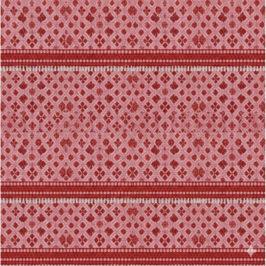 Generic Fleece Geometric Double Polar Warm Bedsheet with 2 Pillow Cover (Red)
