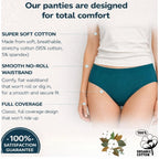 Generic Pack of_3 Women's Cotton Solid Hipster Panty (Multicolor)