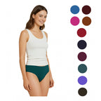 Generic Pack of_12 Women's Cotton Solid Hipster Panty (Multicolor)