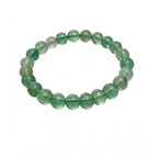 Generic Natural Crystal 8mm Fluorite Bracelet  (Green)