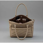 Generic Women's PU Leather Solid Shoulder Zipper Handbag (Beige)
