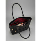 Generic Women's PU Leather Solid Shoulder Zipper Handbag (Black)