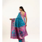Generic Women's Faux_Banarasi Woven Motifs Saree With Unstitched Blouse 5.5Mtr (Teal)
