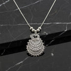 Peacock oxidized pendant necklace
