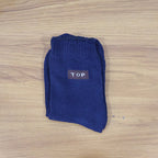 Navy Blue Casual Daily Wear Socks (1 Pair)