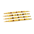 Gold Plated Hexa Bead Bracelet Rakhi For Brother  (1 Pc)