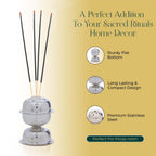 Polished metal agarbatti stand        

