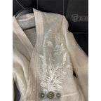 New Chinese-style Heavy Embroidery Shirt Womens Traditional Chinese-style Top