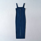 Women's Zippered Vest-Style Suspender Dress