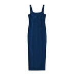 Women's Zippered Vest-Style Suspender Dress