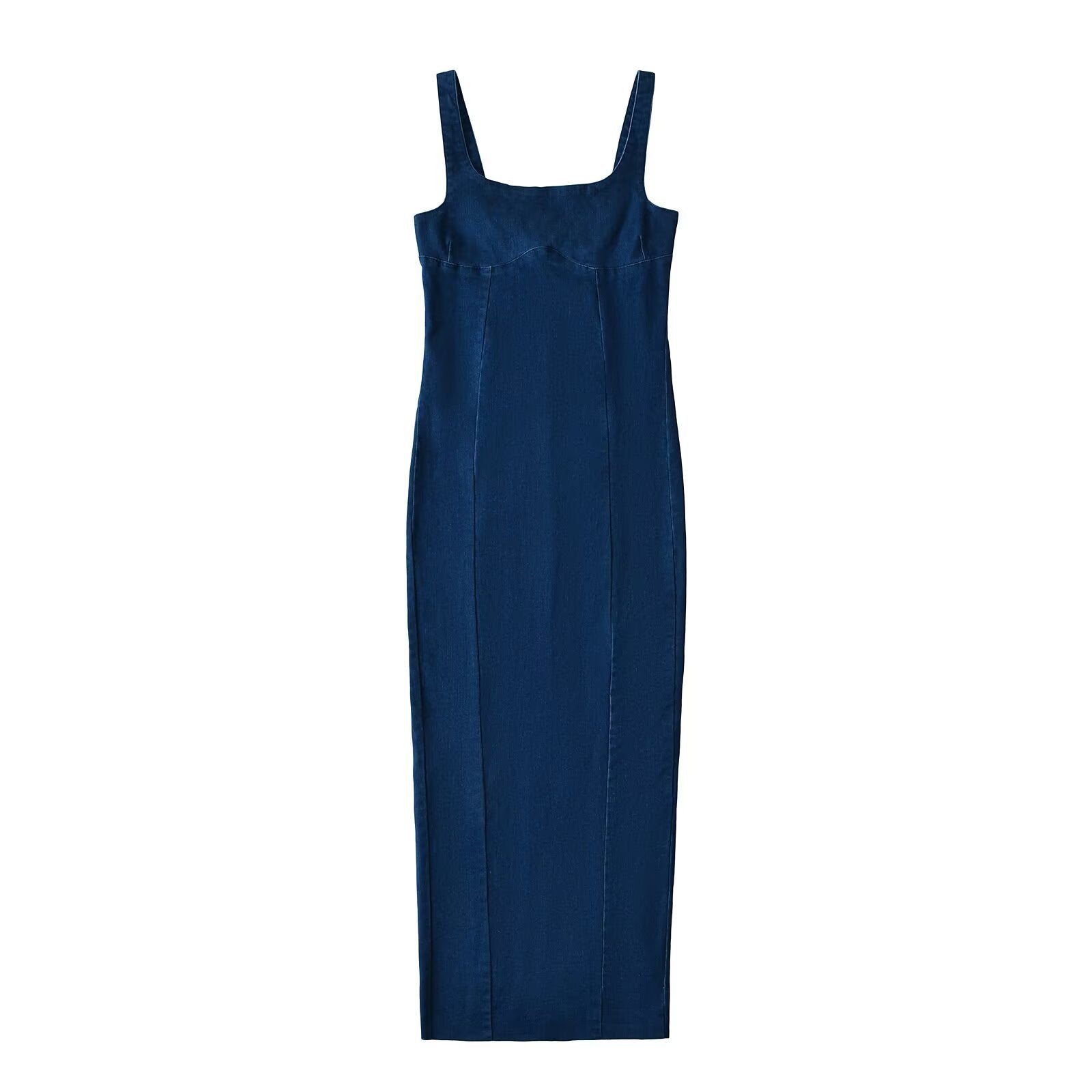 Women's Zippered Vest-Style Suspender Dress