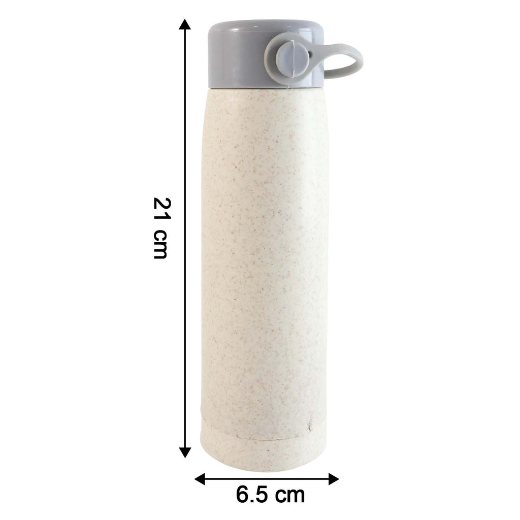 6951 High Portable Water Bottle Creative Wheat Fragrance Glass Bottle Water With Mobile Phone Holder Wide Mouth Glass Water 380ml (Moq - 80 Pc)
