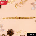 Gold Plated Designer Watch-dial Style Bracelet Rakhi For Brother (1 Pc)