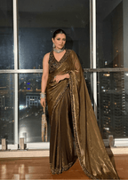 Noor-E-Zehra Space Silk Saree Set-1