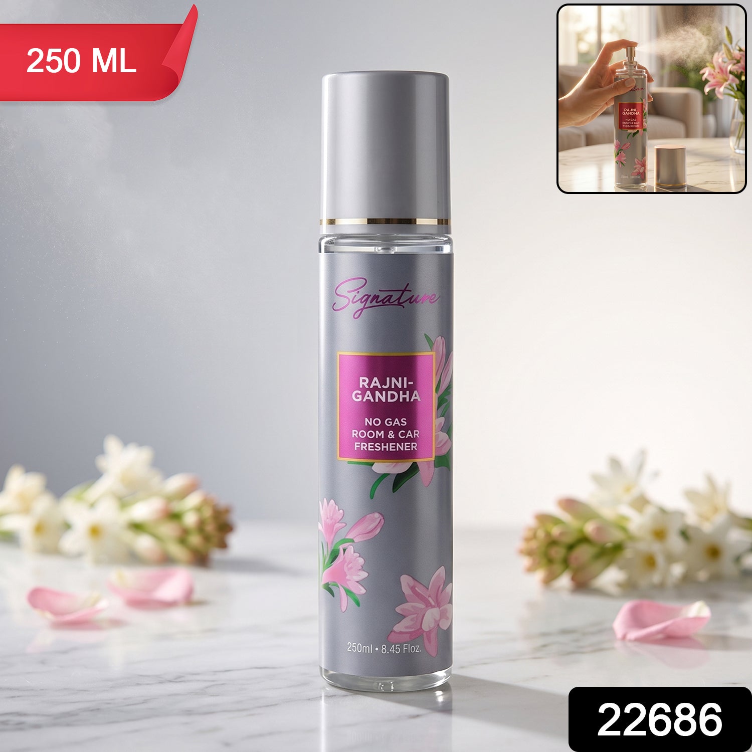 Signature Rajnigandha Room Amp Car Freshener Spray 250 Ml
