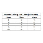 Generic Women's Polyester Crepe Printed Long Sleeves Shrug (Multicolor)