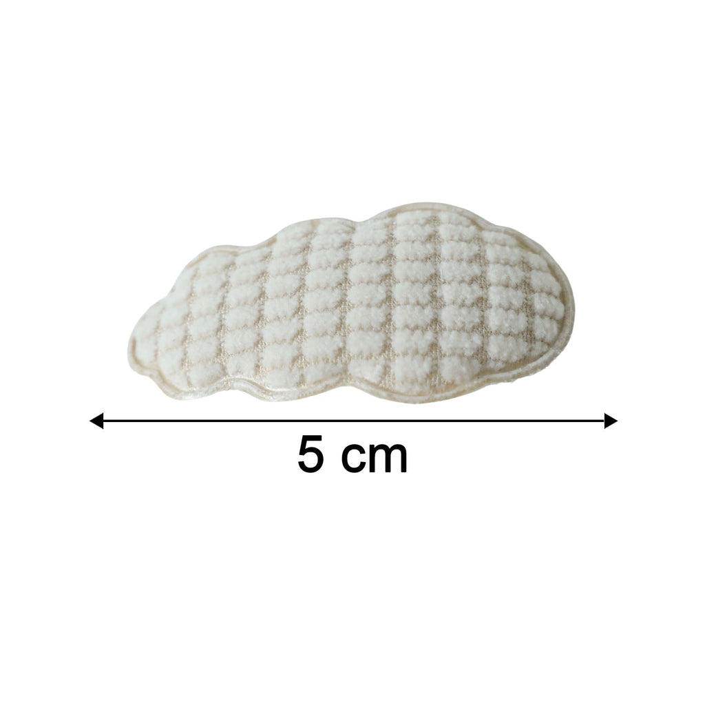 Premium Padded Cloud Shape Hair Clips Set (4 Pc)