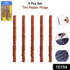 Tyre Repair Brown Emergency Puncture Seal Strips (5 Pcs Set)